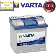 BATTERIA AUTO VARTA 52AH 470A C22 LANCIA Y10 (156) 1.3 i.e. Fire 56KW