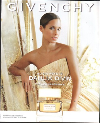 Modern Print ad New Fragrance Dahlia Divin singer musician Alicia Keys 07/24/24
