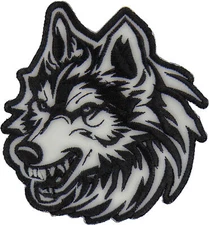 Tribal Wolf Decal Patch - 3.75x4 inch - P7518