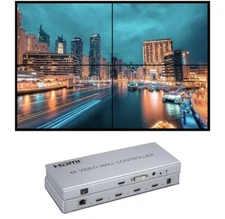 HDMI 2x2 4k Video Wall Controller Processor DVI Splitter Switcher 4 Screens
