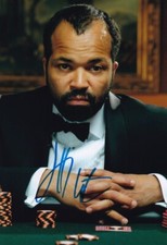 JEFFREY WRIGHT signed Autogramm 20x30cm JAMES BOND in Person autograph COA