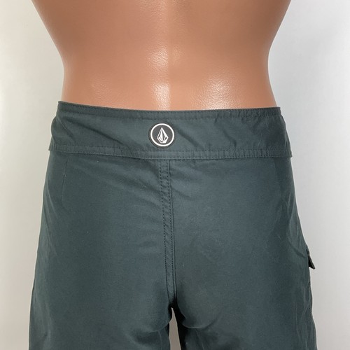 Y2K Volcom Women's Board Shorts Size 11 Black White Lace Up Boardshorts VTG - Picture 8 of 11