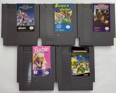 5 Game lot (NES) Nintendo Entertainment System Tested & Working Good Condition