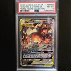Reshiram & Charizard GX SM201 Pokemon Sun & Moon Promo Ultra Rare Card PSA 8