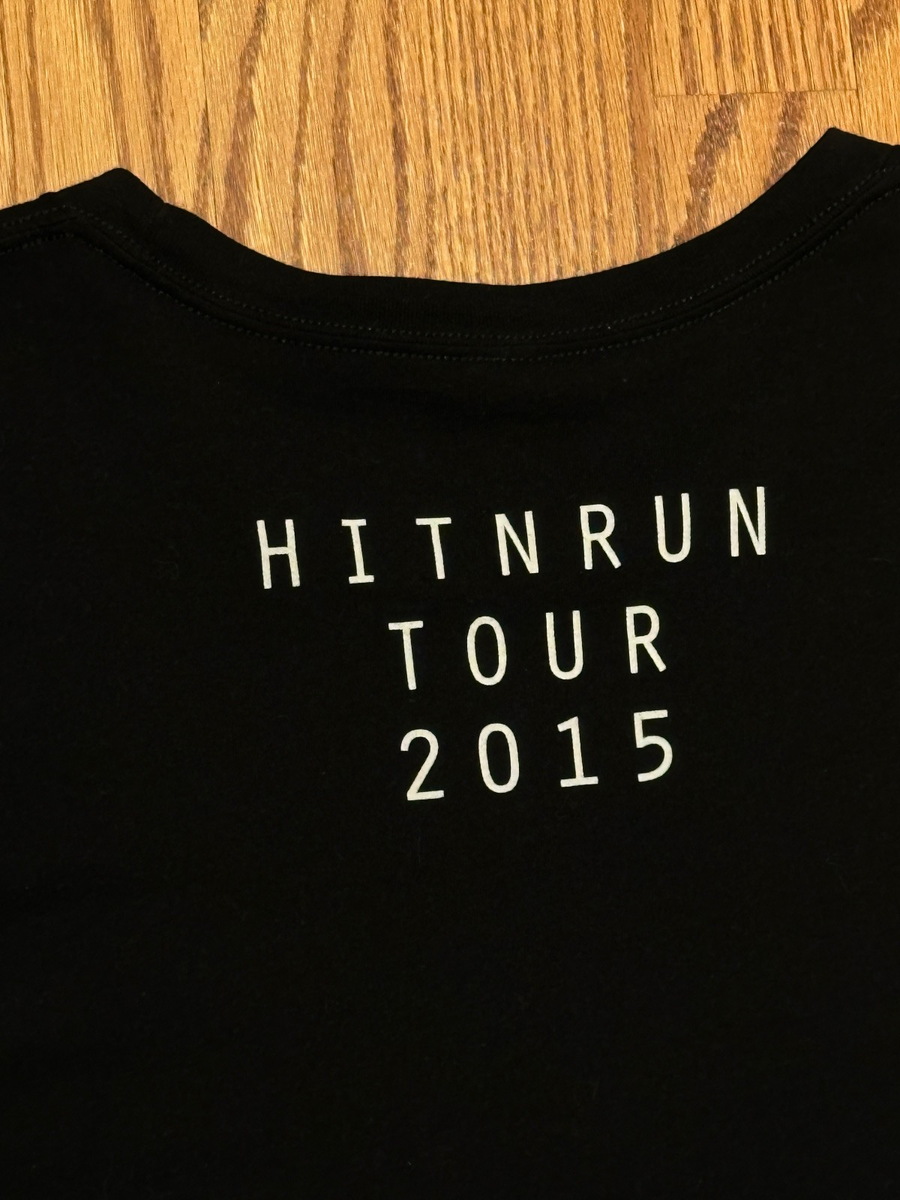 RARE Prince & 3rd Eye Girl HIT N RUN TOUR 2015 Concert Black T