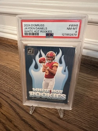 2024 Panini Donruss White Hot Rookies Jayden Daniels PSA 8 Near Mint #WH8 RC