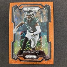 Darius Slay Jr. 2023 Panini Prizm Orange Lazer Prizm #239 Philadelphia Eagles