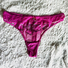 Victoria’s Secret Body by Victoria Women’s Pink Mesh Thong Panties Stretch L — photo 1