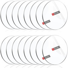 16 Pack 2 Inch round Clear Acrylic Sheets Plexiglass Sheet 1/8 Inch Thick, Disc 