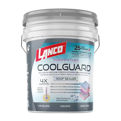 Coolguard 5 Gal. Insulating Elastomeric White Roof Sealer