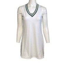 Tuckernuck TNUCK Sport Suzanne Tennis Dress Size XS Sleeveless V-Neck White