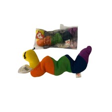 Ty Beanie Baby "Inch" the Inchworm Set 1996 PVC Pellets  1998 Teenie Beanie NIP