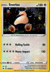 Snorlax (Cosmos Holo) 140/202 Sword & Shield Base Set