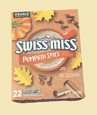 Swiss Miss Pumpkin Spice Hot Cocoa Keurig 22 K-Cups Pods EXP 05/29/26