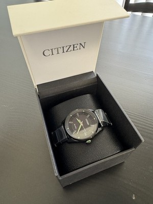 Citizen Eco Drive E111-S108683 Men's Watch Green & Black Dial Stainless Steel 42