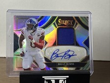🔥2025 Select Brian Burns Silver Prizm Patch Auto SP #d To 249 New York Giants🔥