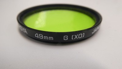 Filter Hoya 49 mm X O XO (G) GRÜN/ORANGE für Schwarzweißfilmfotografie