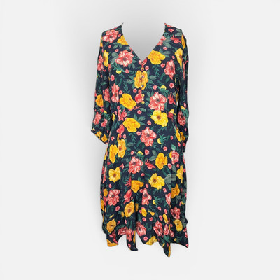 Khujo women's summer dress model: Savory multi-colored M