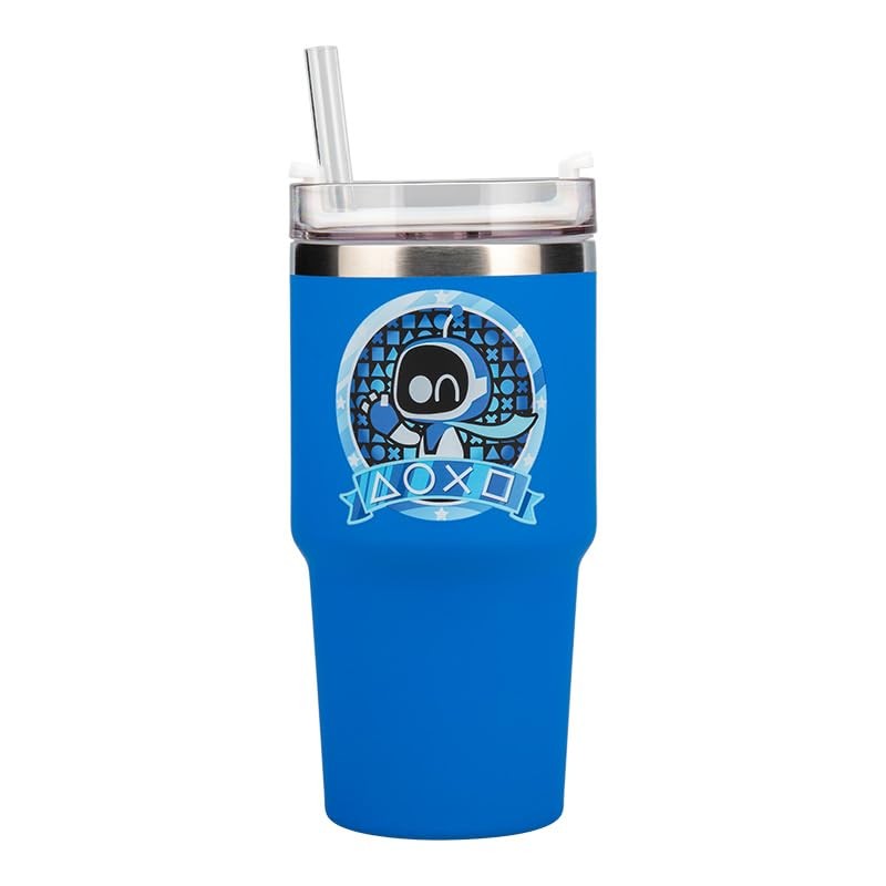 Astro Bot Gamer Cup 600ml (20oz) Insulated Travel with 16.9 Ounces