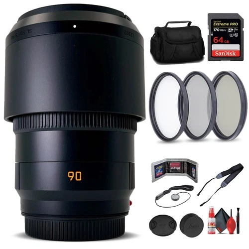 Leica APO-SUMMICRON-SL 90mm f/2 Lens for SL & T System Cameras + 6Ave Accessory