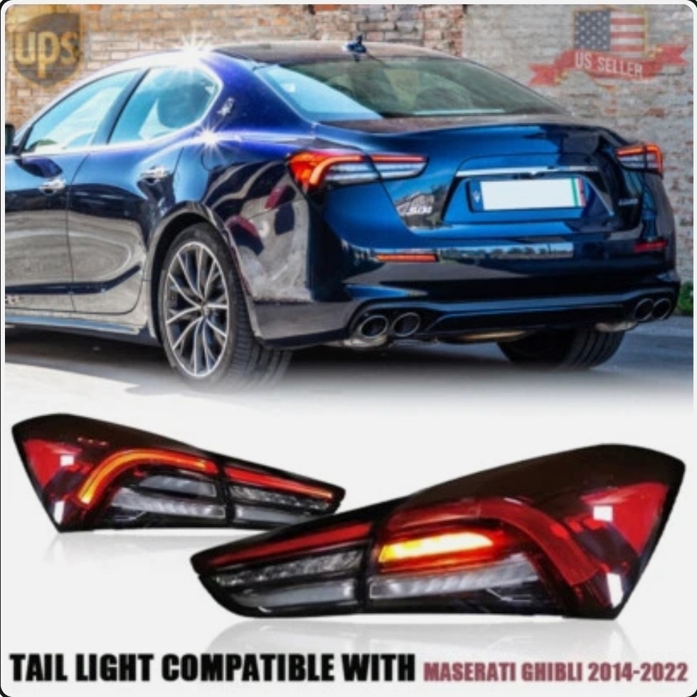 Rear Tail Lights Lamp For Maserati Ghibli 2014-2022 Upgrade Assembly DRL Running