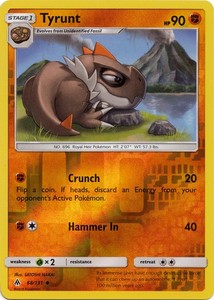 Tyrunt 68/131 Forbidden Light Reverse Holo