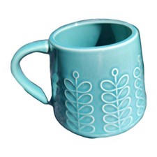 Teal Scandi Design Socca Mug Flower Stem 