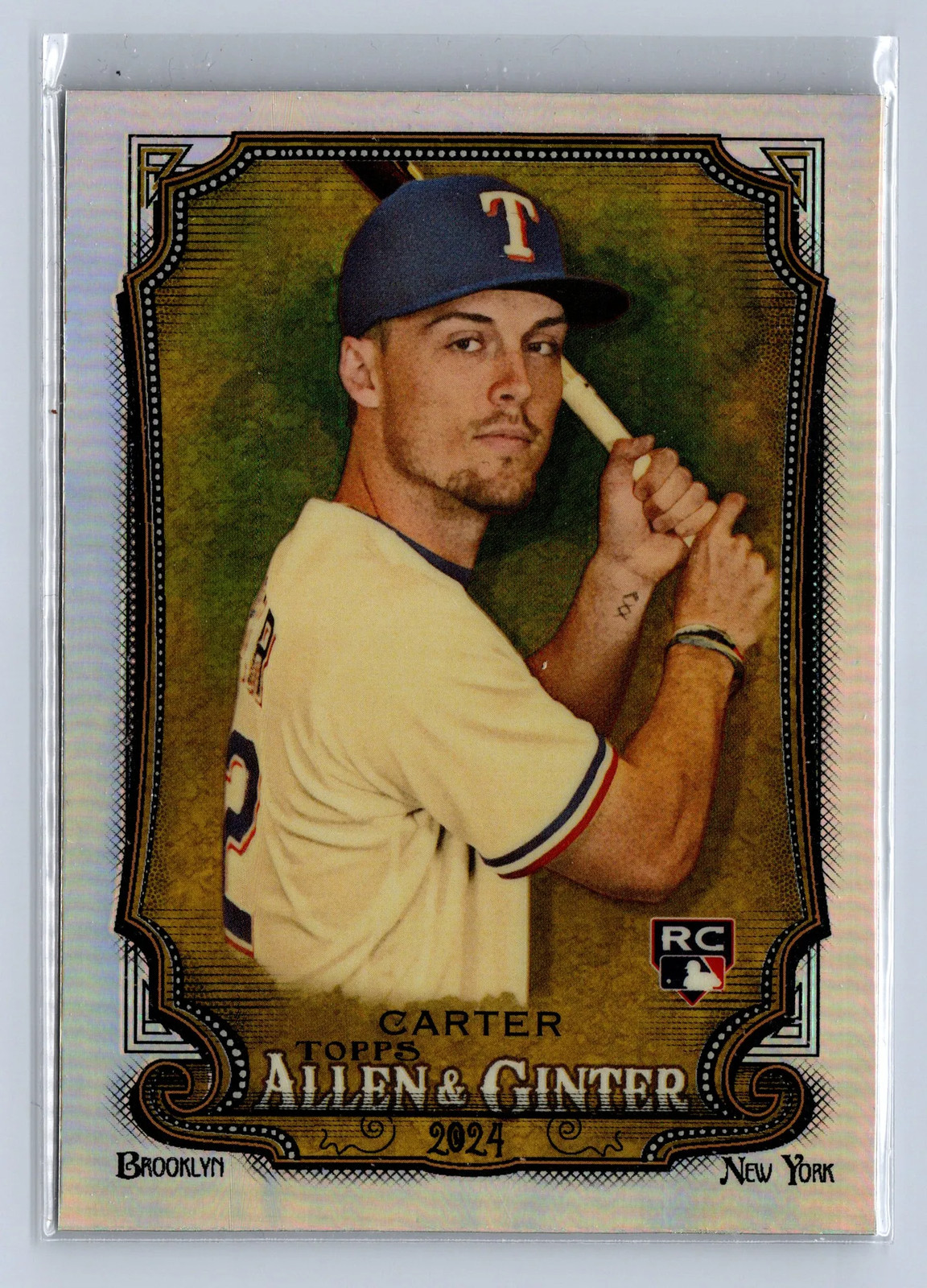 2024 Topps Allen & Ginter Chrome Evan Carter Refractor #96