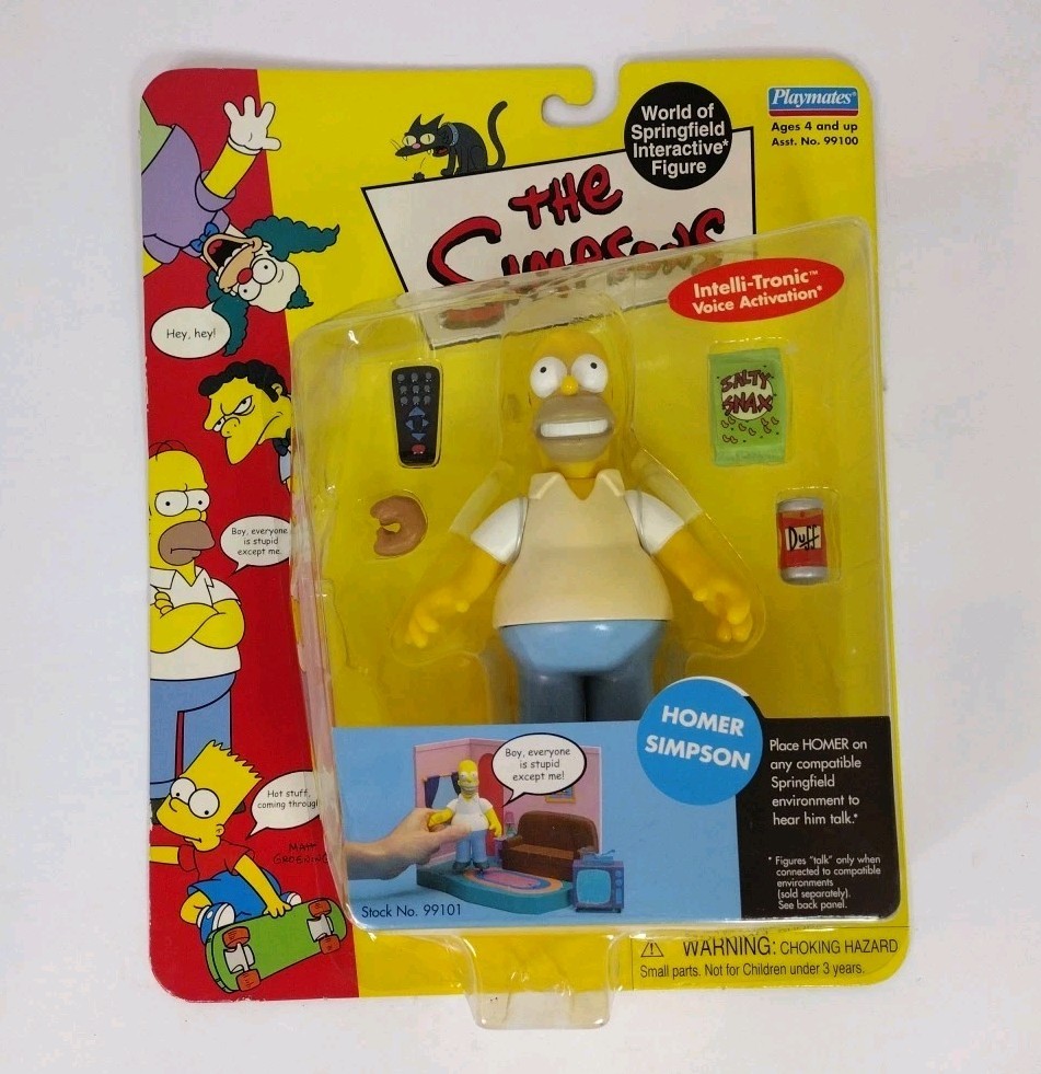 シンプソンズplaymatesホーマー Playmates Toys Simpsons Series 1 Homer Simpson Action Figure