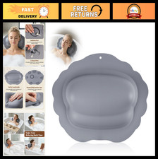 Inflatable Silicone Bath Pillow - Ergonomic Head Neck Support, Easy Clean, Qui