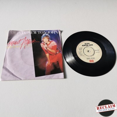 olivia newton john - heart attack 7'' vinyl record VG