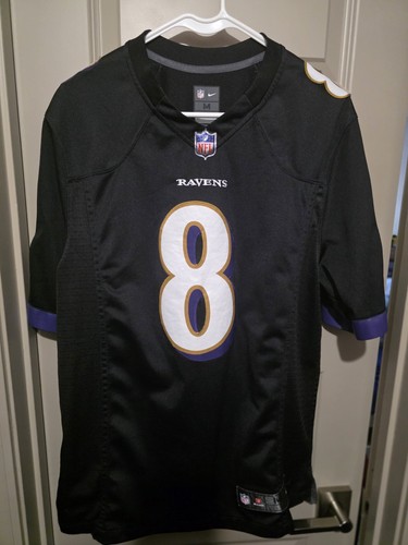 Nike Lamar Jackson #8 Baltimore Ravens NFL Black Jersey Men’s M