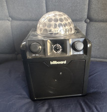 Billboard Portable Karaoke Speaker System w/ Disco Light USB Micro SD AUX Black