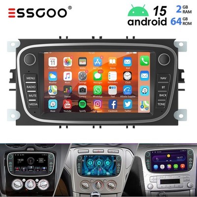 2+64G Autoradio GPS Carplay Für Ford Focus II MK2 Mondeo C-MAX S-MAX Galaxy RDS