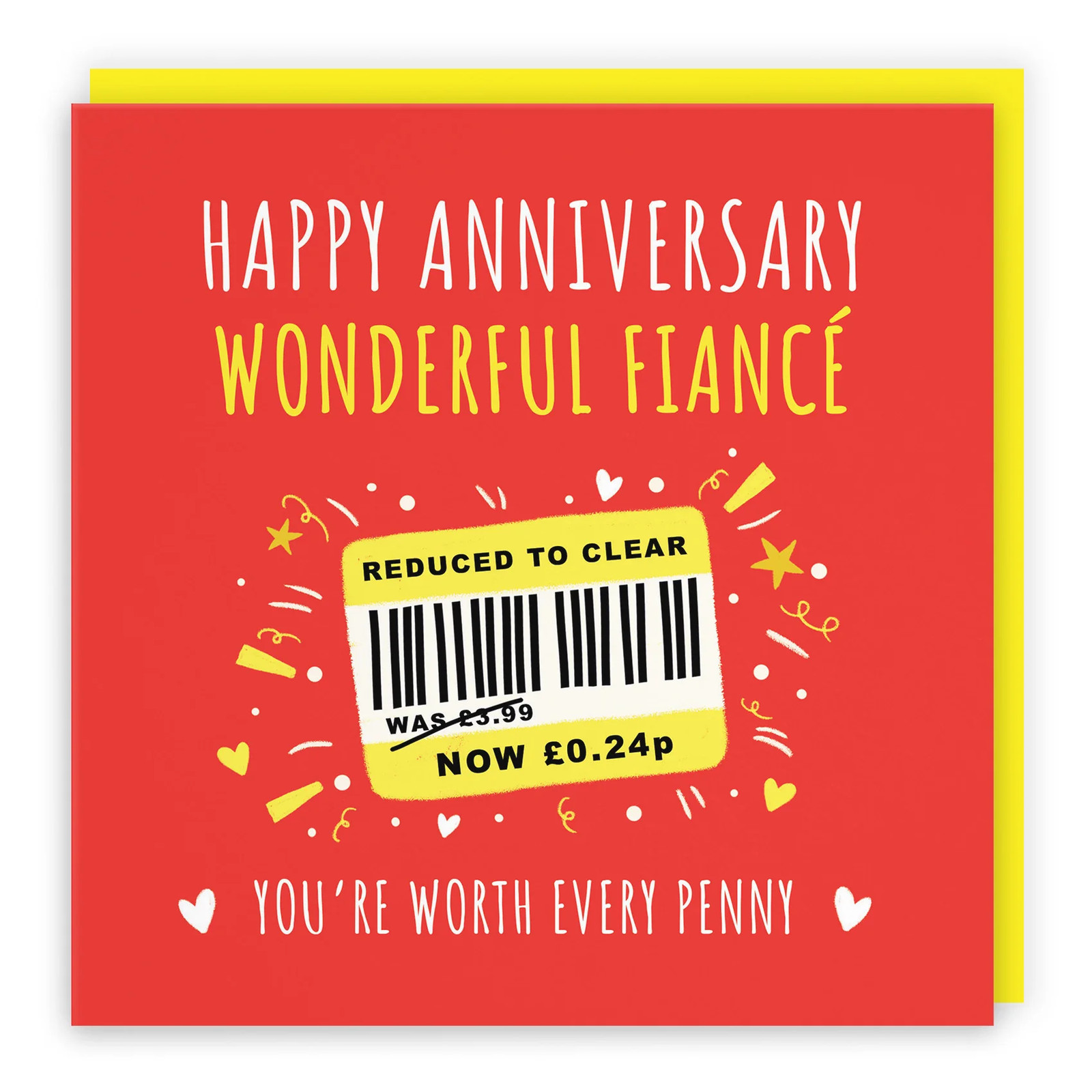 Fiancé Anniversary Card Reduced To Clear Moments