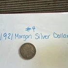 1921 Morgan Silver Dollar $1 Silver Ungraded Uncertified Coin #4