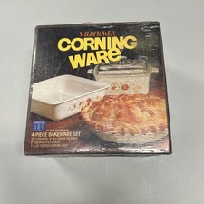 SEALED IN BOX CORNING WARE WILDFLOWER 4 PIECE...