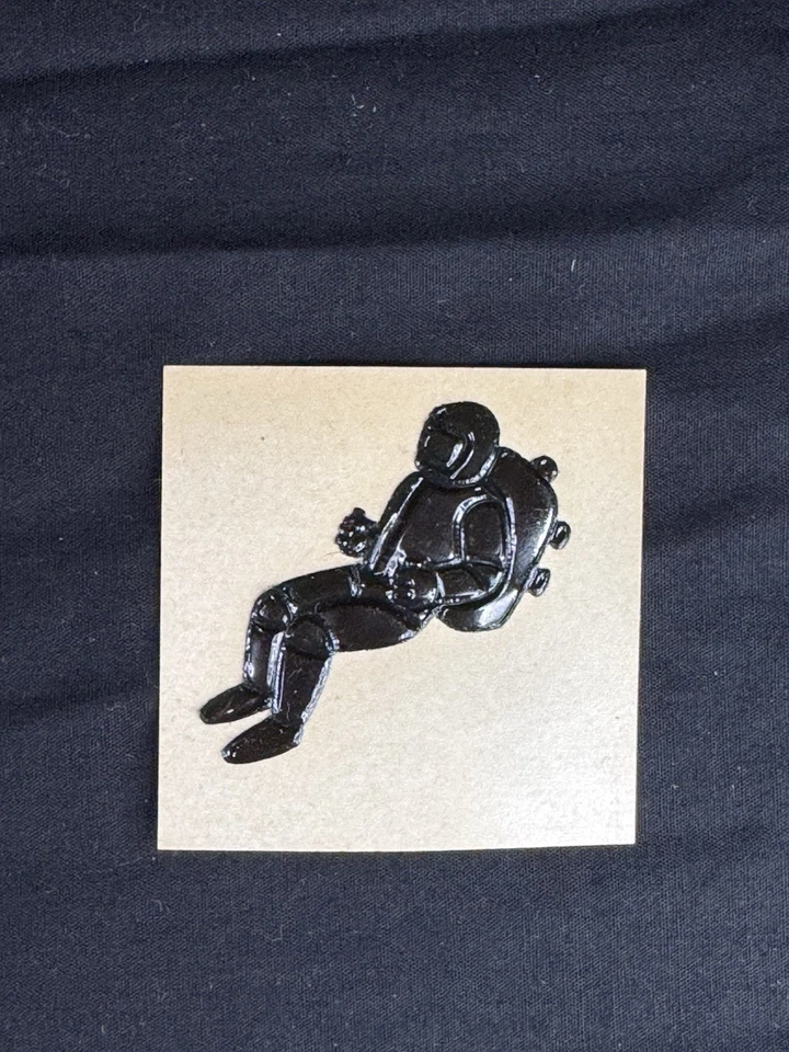 Vintage RARE 80’s (Mystiks?) Oily (BLACK) Stickers Lot Of X6 Space Fly Rocket — 第 3/4 张图片