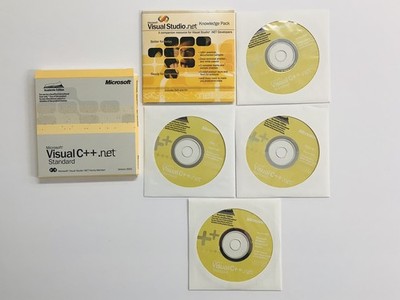 Microsoft Visual C++ .net Standard Version 2002 w/Key Rare FREE SHIPPING  (LN)