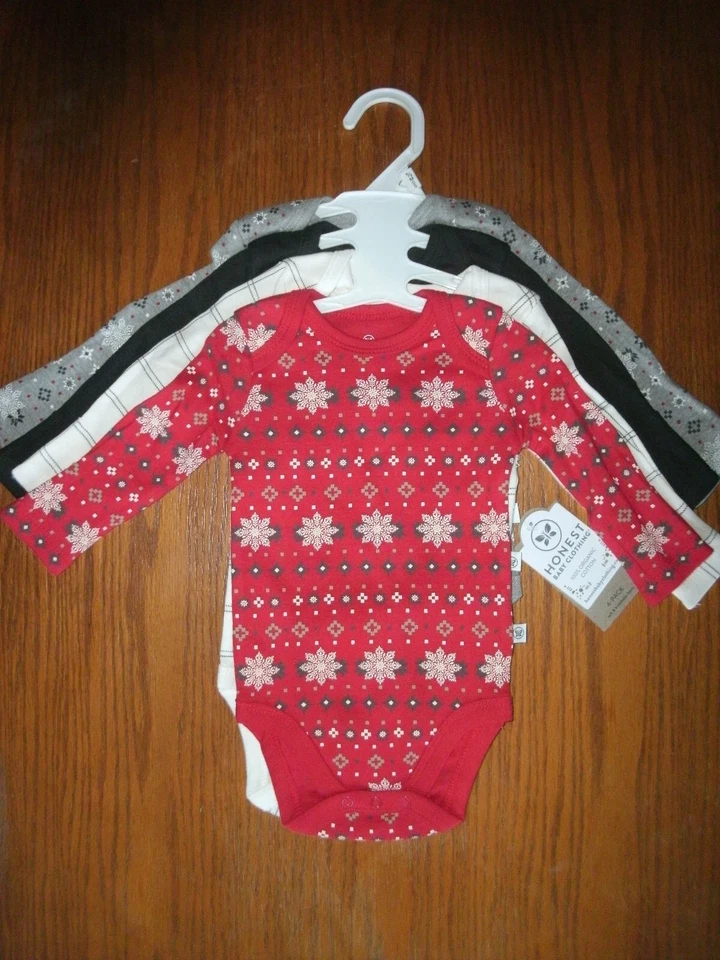 NEW Baby Clothes Sz 3 mo 14 Pc Bundle Lot w/ bodysuits & sweatshirt Gap Honest + - Image 4 of 4