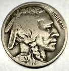 1920 D Buffalo Nickel VG Very Good 5 Cent US Coin - 4098