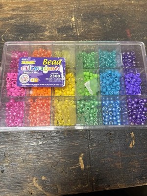 Craft Beads Bright Mix Color Plastic Beads for Jewelry Making  Used