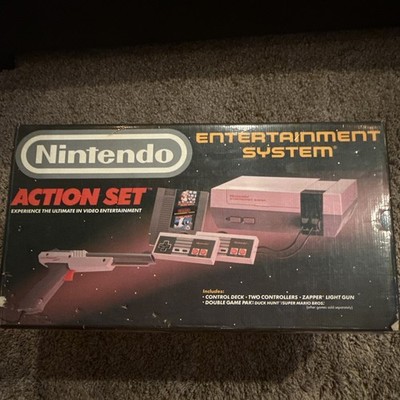 Nintendo NES Action Set Console Bundle. Sold as seen in pictures. Untested.