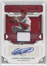 2022 National Treasures NT Materials Signatures 10/99 Chris Rodriguez Auto v9t