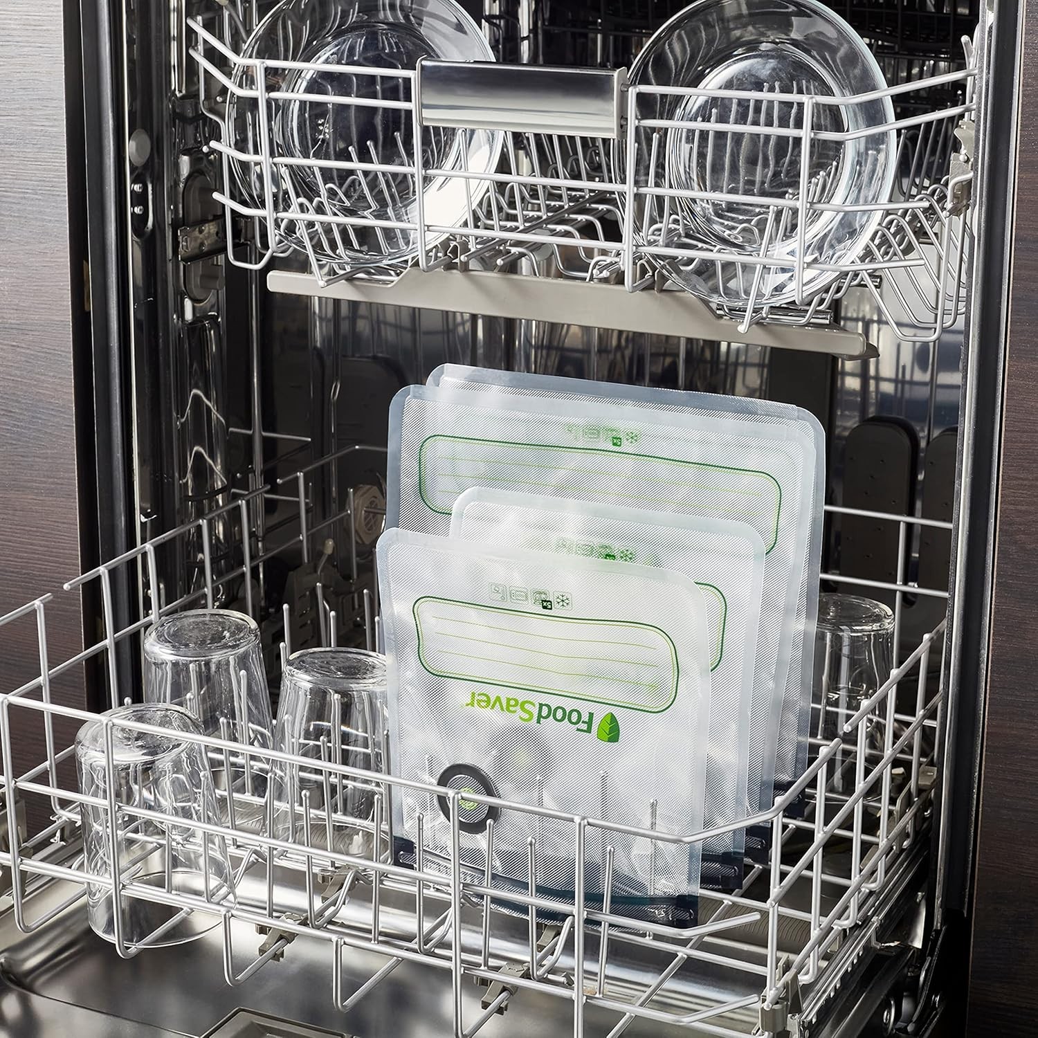 Leakproof 8 Gallon Reusable Vacuum Bags - Easy Use from Freezer to Sous Vide