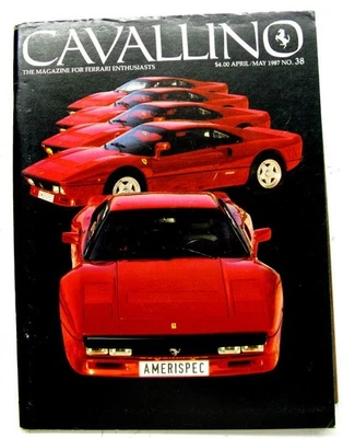 CAVALLINO FERRARI Sport Car ENTHUSIASTS Magazine APR/MAY 1987 No. 38 - Image 1 of 4