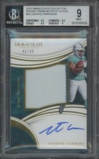 2016 IMMACULATE LEONTE CARROO 29 MT RPA RC PATCH AUTOGRAPH 40/49 BGS 9 DOLPHINS