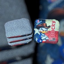 ACO Stamped - DUCKY - Cornhole Bags - SET OF 4 BAGS