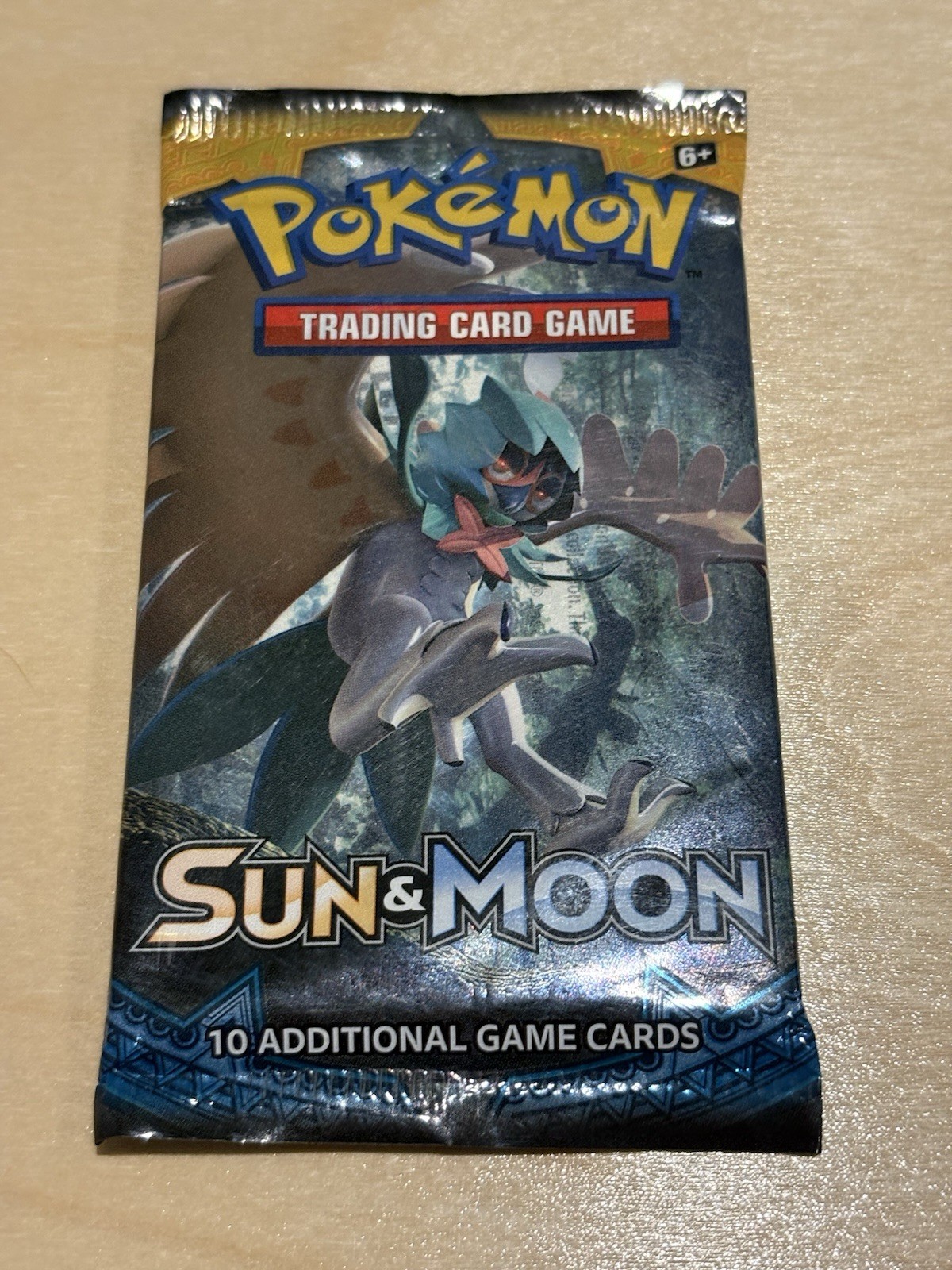 Pokémon TCG Sun & Moon Base Set Booster Pack (featuring Decidueye artwork)