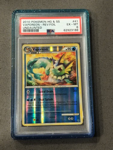 Vaporeon graded PSA 6 for sale on eBay